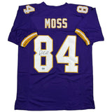 Camiseta de fútbol morado de Minnesota de Randy Moss autografiada y firmada por Beckett BAS COA