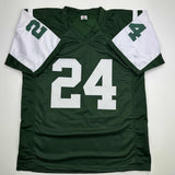Autographed/Signed Darrelle Revis New York Green Football Jersey Beckett BAS COA