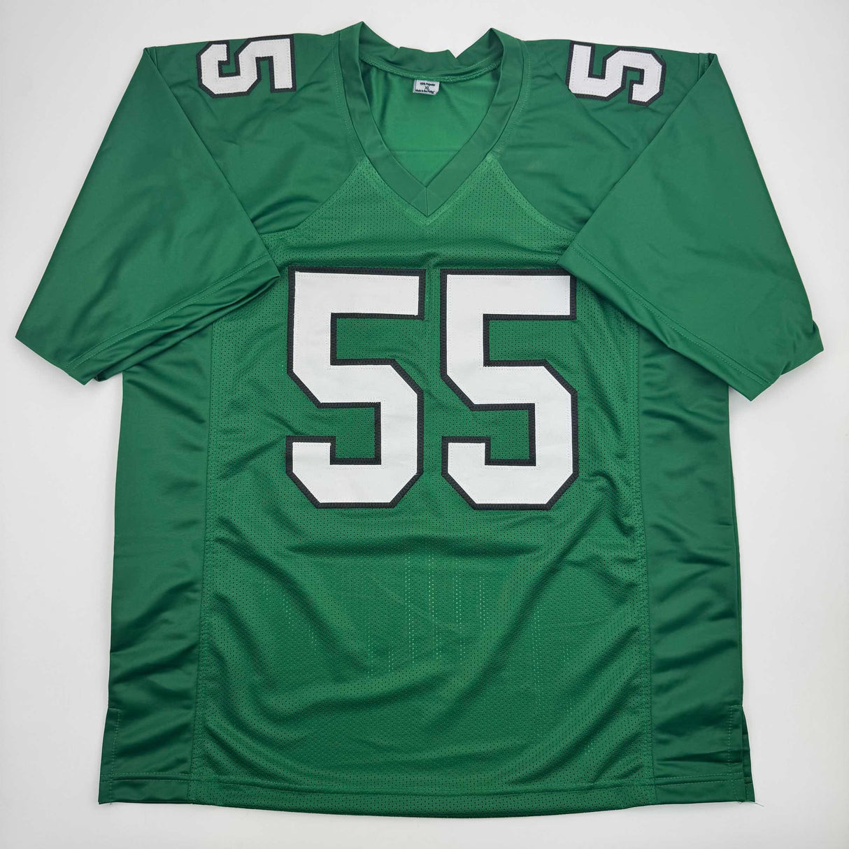 Camiseta de fútbol americano autografiada/firmada por Brandon Graham Philadelphia Kelly Green JSA COA
