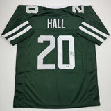 Camiseta de fútbol verde de Nueva York autografiada/firmada por Breece Hall (JSA COA)