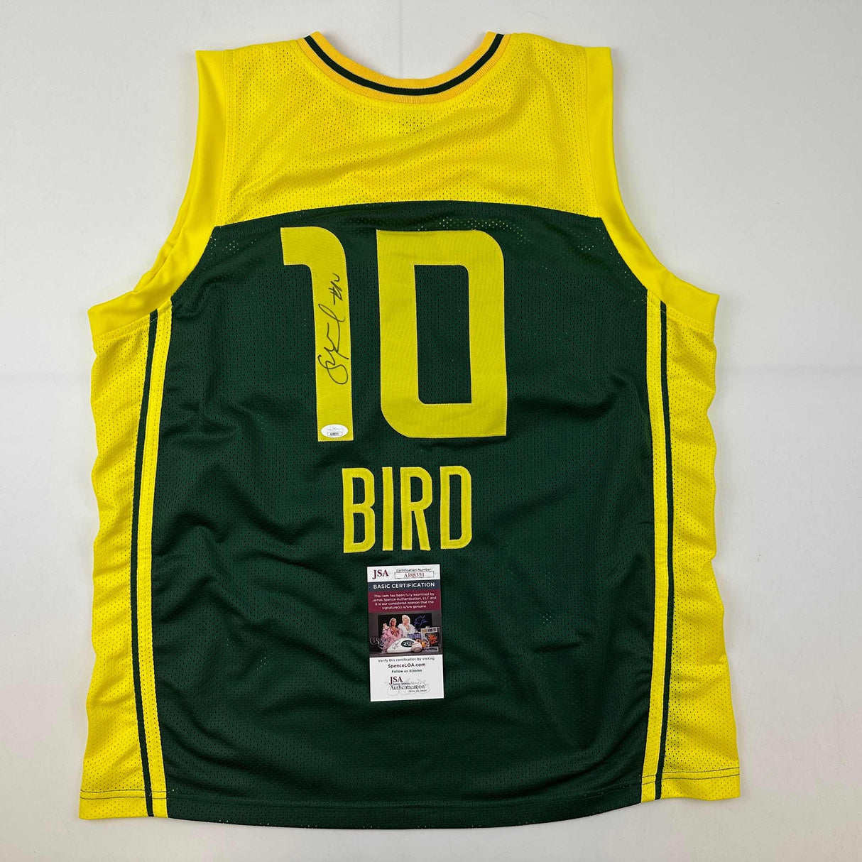 Camiseta de baloncesto verde de Seattle autografiada/firmada por Sue Bird (JSA COA)