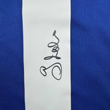 Autographed/Signed Gianfranco Zola Italy Blue Soccer Futbol Jersey Beckett BAS COA