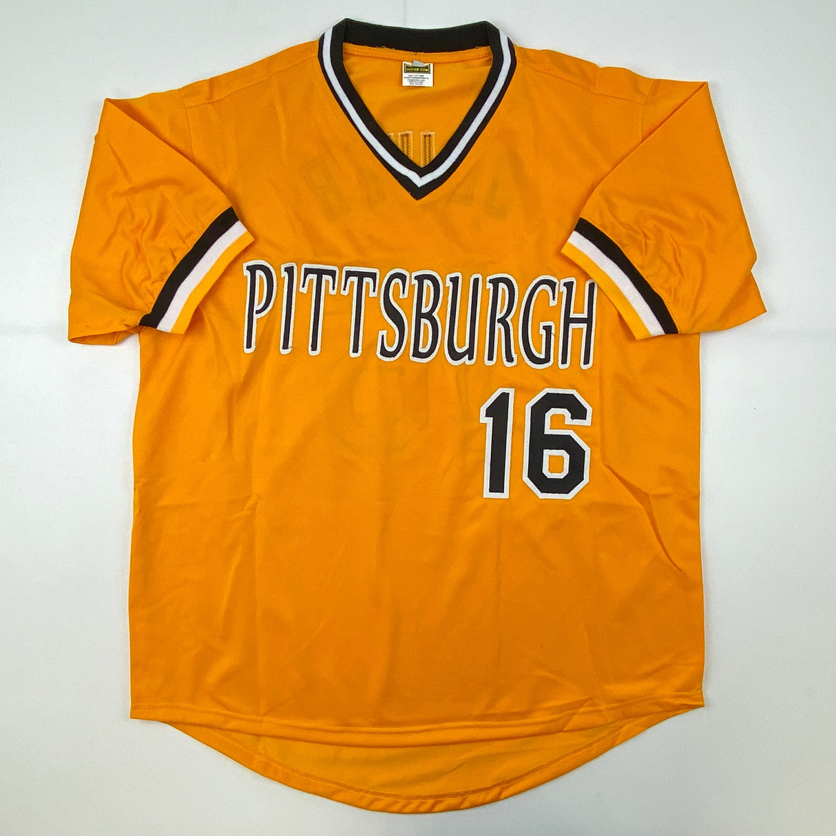 Autographed/Signed Al Oliver Pittsburgh Yellow Baseball Jersey JSA COA
