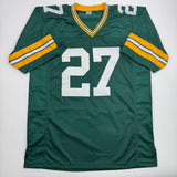 Camiseta de fútbol verde de Green Bay autografiada/firmada por Eddie Lacy JSA COA