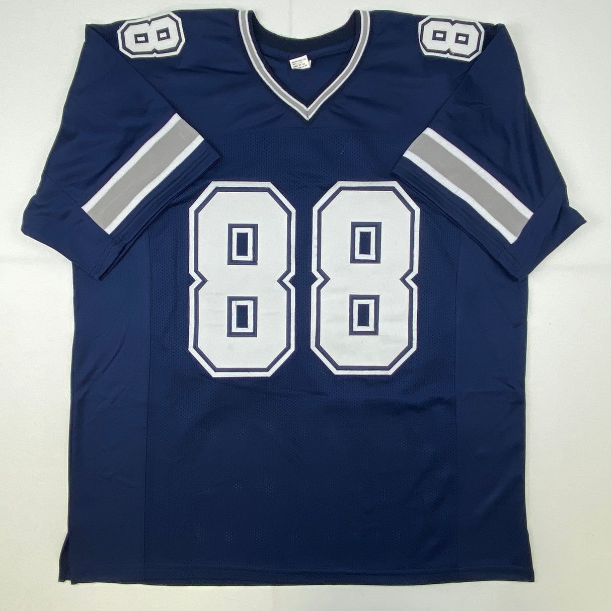 Autographed/Signed CeeDee Lamb Dallas Blue Football Jersey JSA COA