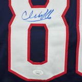 Camiseta de hockey azul Columbus de Kirill Marchenko autografiada/firmada JSA COA