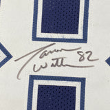 Camiseta de fútbol azul oscuro autografiada/firmada de Jason Witten Dallas Beckett BAS COA