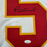 Camiseta de fútbol americano blanca de Kansas City autografiada/firmada por Patrick Mahomes (JSA COA)