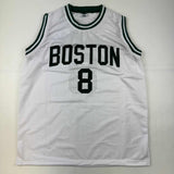Camiseta de baloncesto blanca de Boston autografiada/firmada por Kristaps Porzingis (JSA COA)