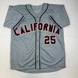 Autographed/Signed Jim Abbott California Grey Baseball Jersey Beckett BAS Holo