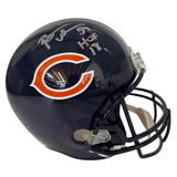 Casco de fútbol americano autografiado/firmado por Brian Urlacher HOF 18 Chicago Bears, réplica de tamaño completo FS F/S Beckett BAS COA