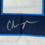 Camiseta de fútbol americano blanca de Tennessee de Chris Johnson autografiada/firmada JSA COA