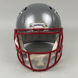 Autographed/Signed Tom Brady New England Patriots Full Size FS F/S Speed Replica Football Helmet Fanatics COA/LOA