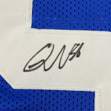 Camiseta de fútbol azul de Indianápolis autografiada/firmada por Quenton Nelson (JSA COA)