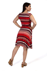 Amelia Dress in Retro Stripes - XS Only