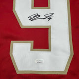 Camiseta de hockey roja de Florida de Sam Bennett autografiada/firmada JSA COA