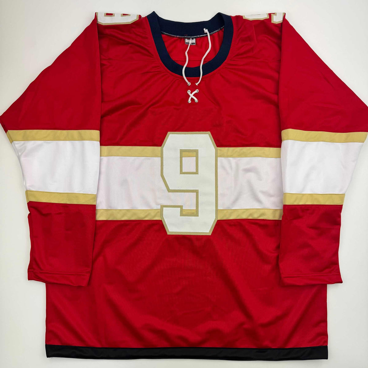 Camiseta de hockey roja de Florida de Sam Bennett autografiada/firmada JSA COA