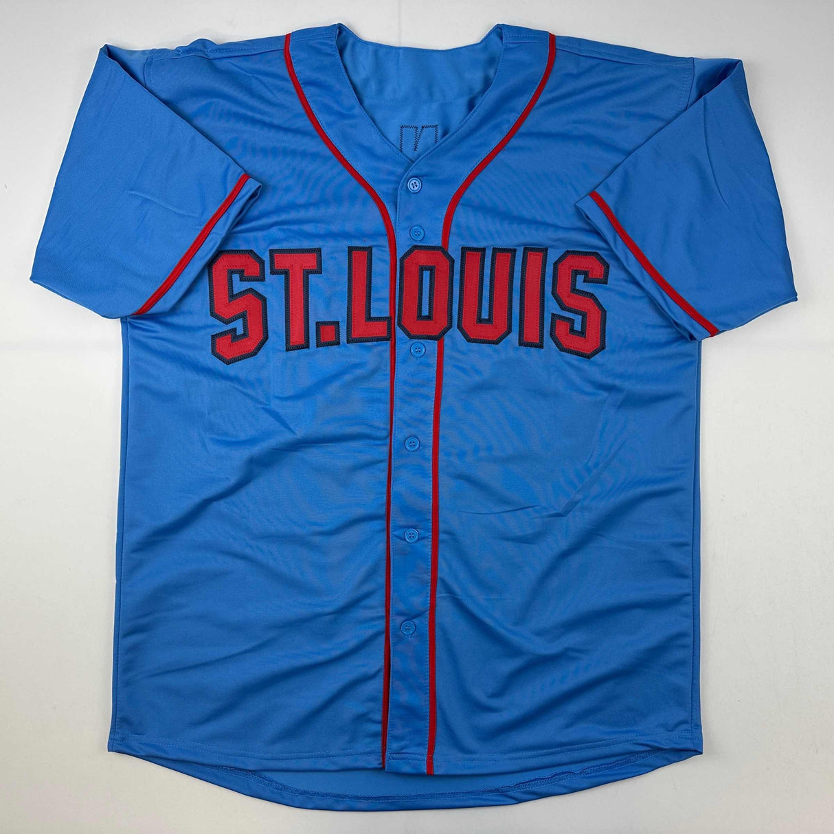Camiseta de béisbol azul de St. Louis autografiada/firmada por Nolan Arenado (JSA COA)