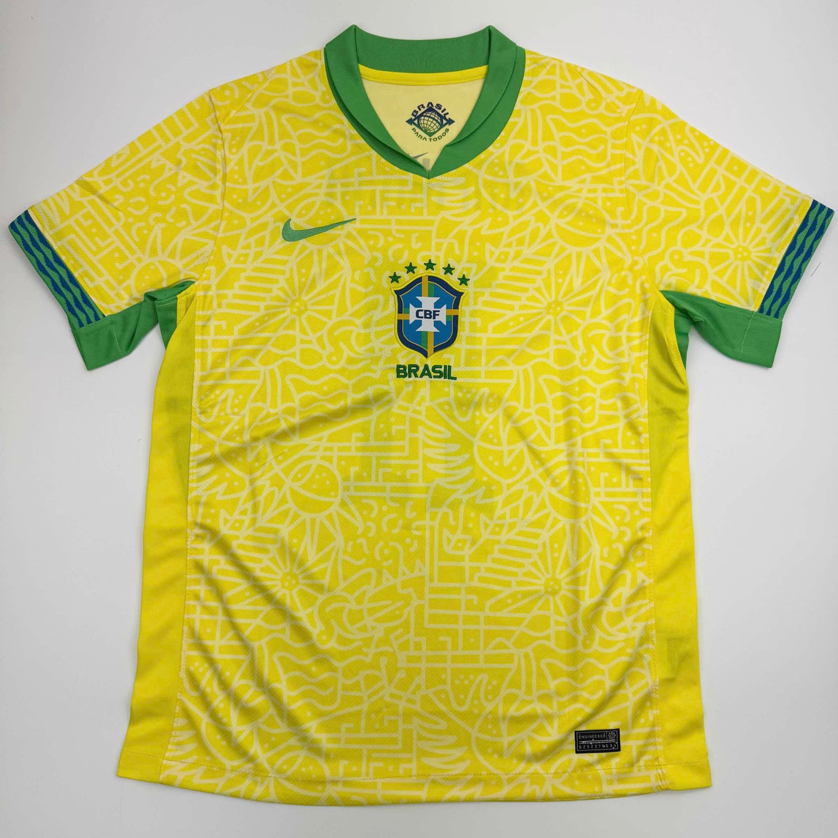Camiseta de fútbol amarilla de Brasil autografiada/firmada por Raphinha Raphael Belloli Beckett BAS COA