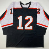 Autographed/Signed Tim Kerr Philadelphia Black Hockey Jersey JSA COA