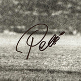 Foto autografiada/firmada de Pelé, fútbol brasileño, 16 x 20, patada de bicicleta, Beckett, BAS, COA, Auto