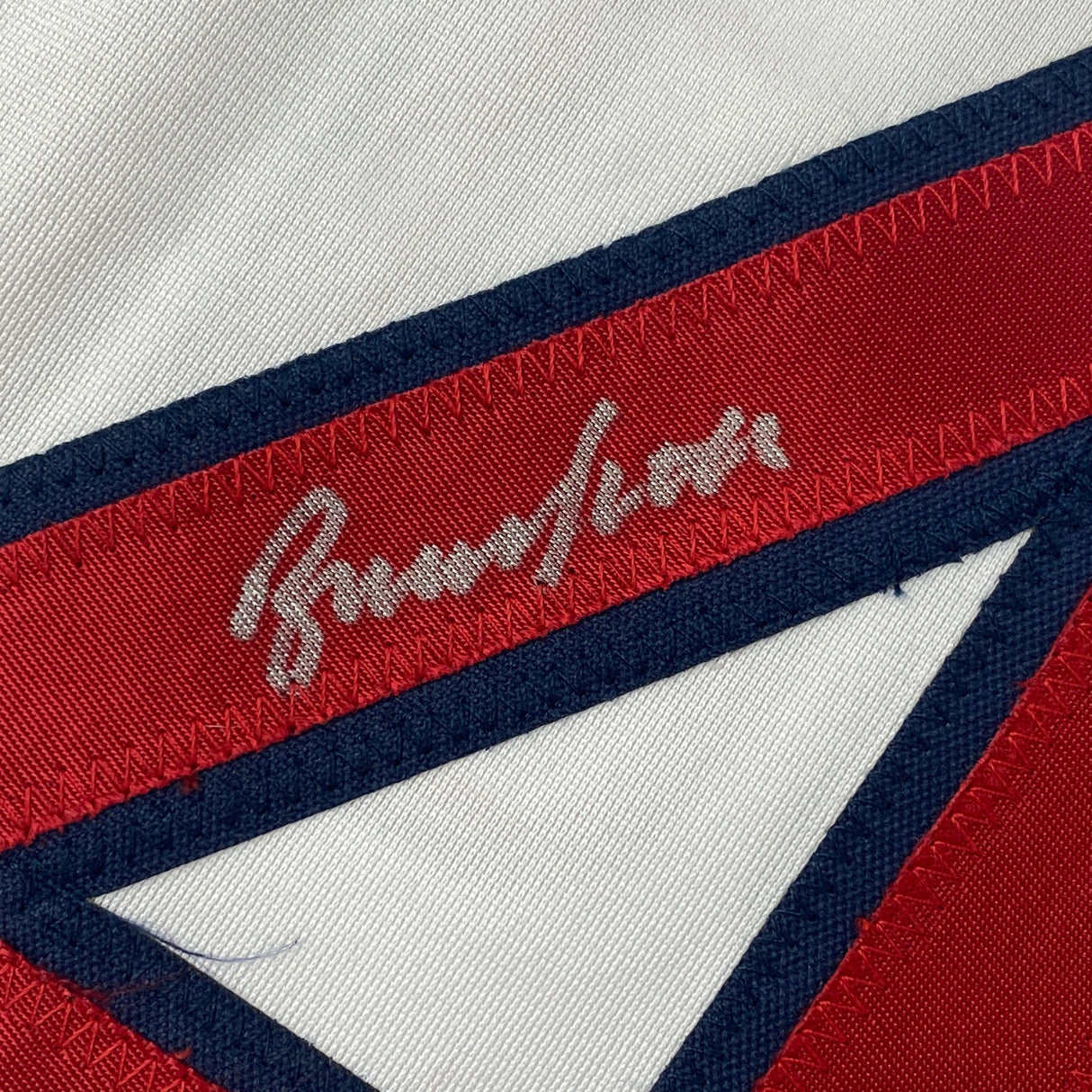 Camiseta de béisbol blanca de Bruce Sutter St. Louis autografiada/firmada JSA COA