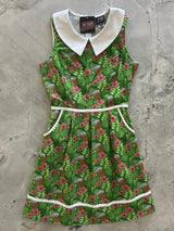 Flowers Collared Dress