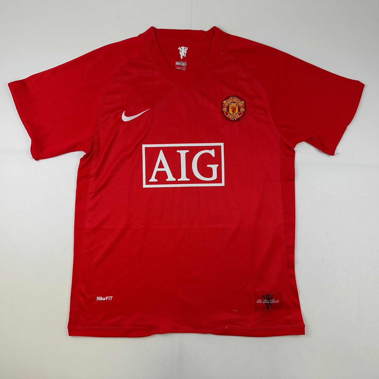 Camiseta de fútbol roja del Manchester United 2008 de Wayne Rooney autografiada y firmada por Beckett BAS COA