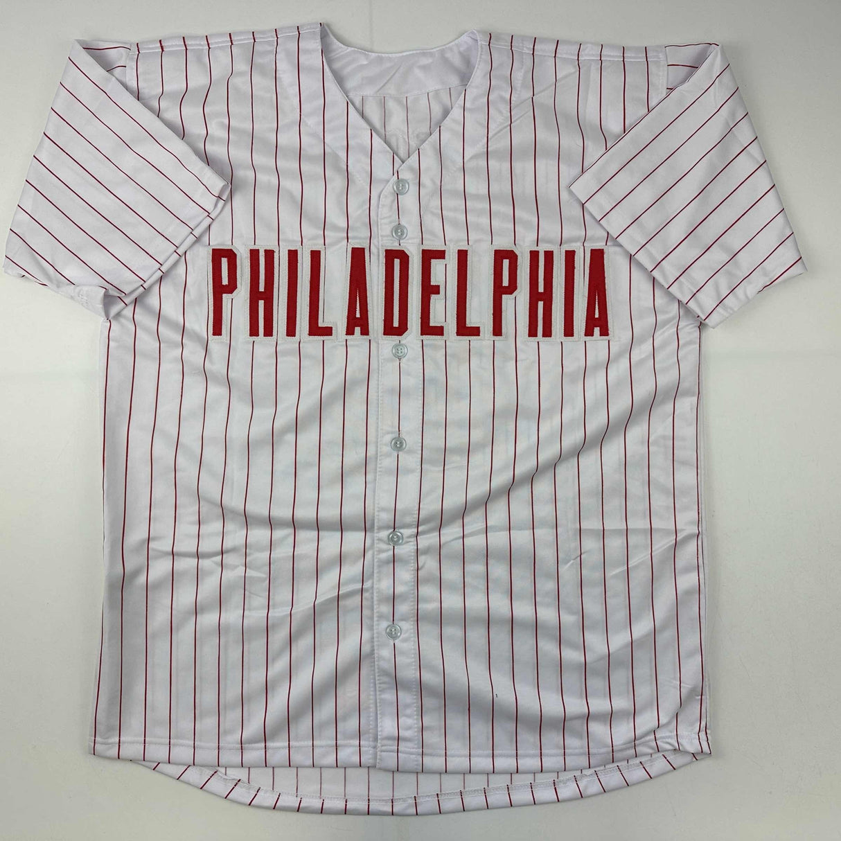 Autographed/Signed Jonathan Papelbon Philadelphia Pinstripe Baseball Jersey JSA COA