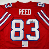 Autographed/Signed Andre Reed Buffalo Red Football Jersey PSA/DNA COA