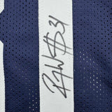 Framed Autographed/Signed Roy Williams 35x39 Dallas Thanksgiving Football Jersey JSA COA