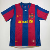 Camiseta de fútbol azul/roja del Barcelona de Ronaldinho autografiada/firmada Beckett BAS COA