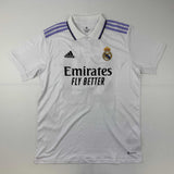 Autographed/Signed Vini Vinicius Jr. Real Madrid 2022-23 White Soccer Jersey Beckett BAS COA