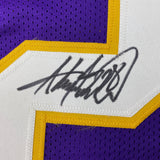 Camiseta de fútbol morado de Minnesota autografiada/firmada por Adrian Peterson Beckett BAS COA