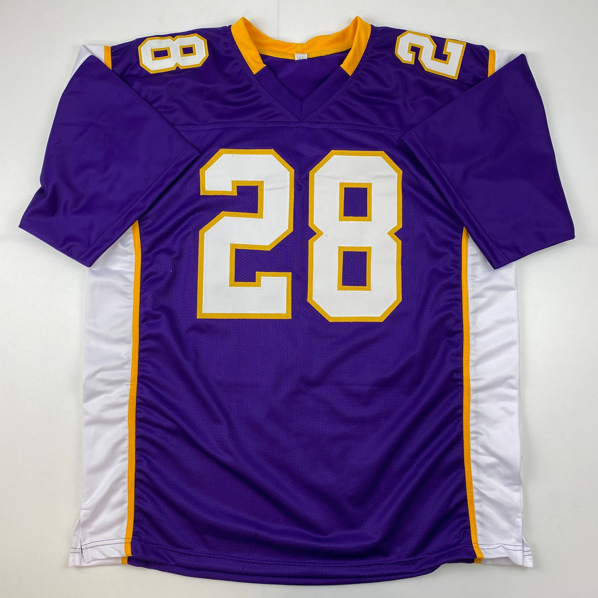 Camiseta de fútbol morado de Minnesota autografiada/firmada por Adrian Peterson Beckett BAS COA