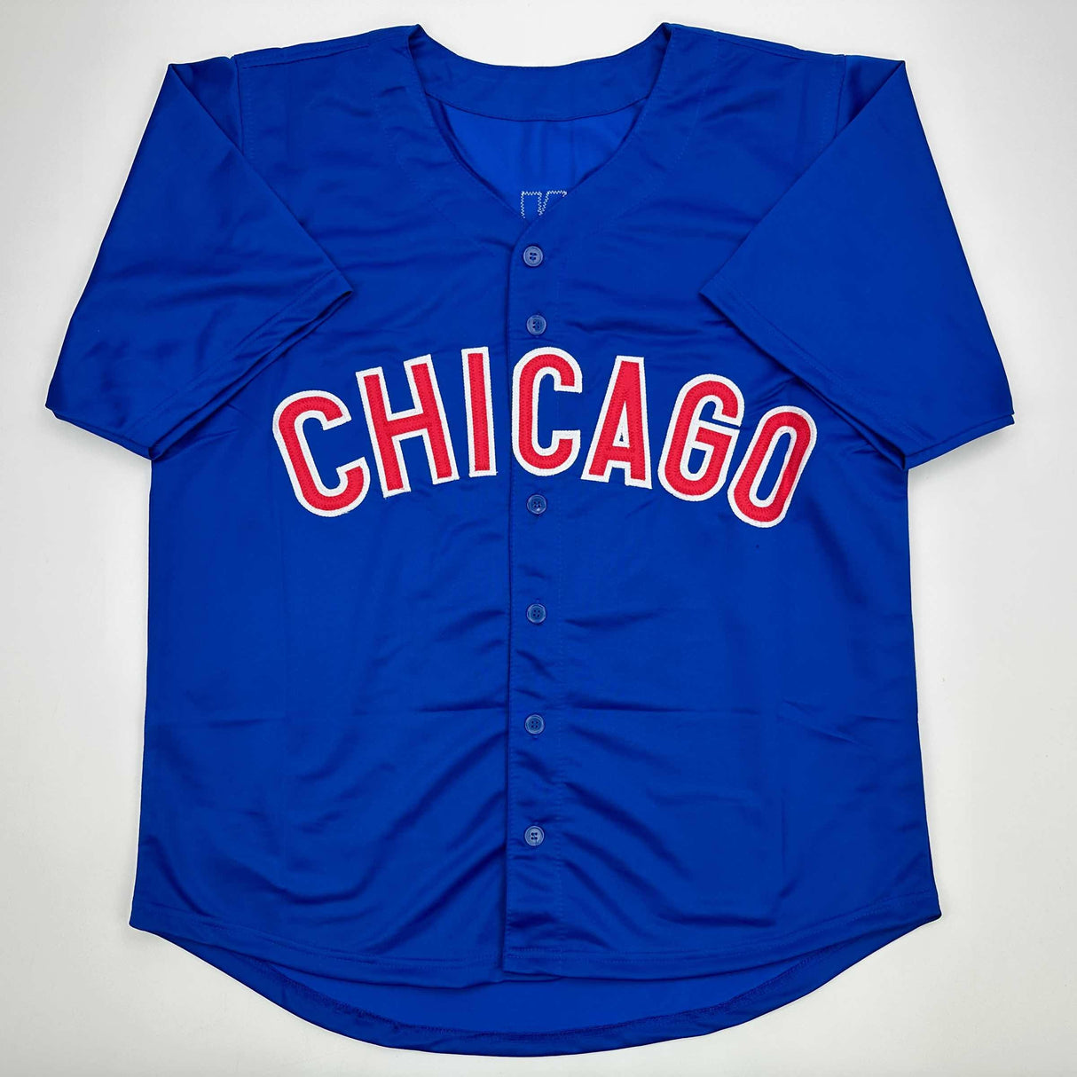 Camiseta de béisbol azul de Chicago de Shota Imanaga autografiada/firmada Beckett BAS COA