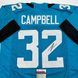 Camiseta de fútbol americano autografiada/firmada de Tyson Campbell Jacksonville Teal JSA COA