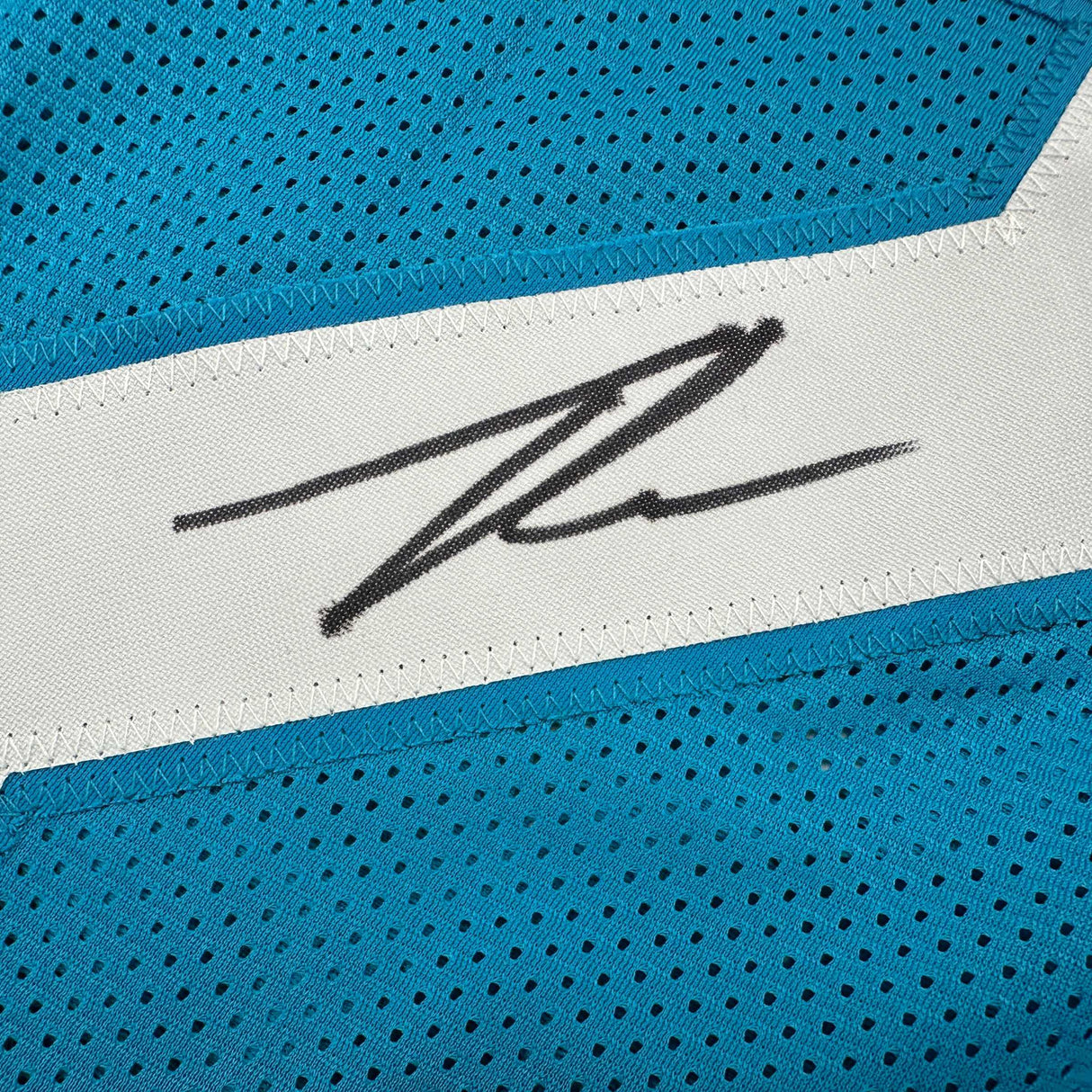 Camiseta de fútbol americano autografiada/firmada de Tyson Campbell Jacksonville Teal JSA COA