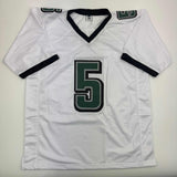 Camiseta de fútbol blanca de Filadelfia autografiada/firmada por Donovan McNabb (JSA COA)