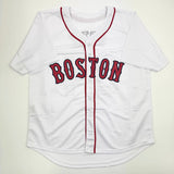 Camiseta de béisbol blanca de Boston autografiada/firmada por David Ortiz JSA COA