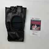 Autographed/Signed Max Holloway Inscribed Blessed UFC MMA Black Fighting Glove Beckett BAS COA Auto