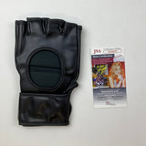 Autographed/Signed Dustin Poirier The Diamond Black UFC MMA Glove Ultimate Fighting Beckett BAS COA