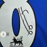 Autographed/Signed Frank Lampard Chelsea FC Blue Soccer Futbol Jersey Beckett BAS COA