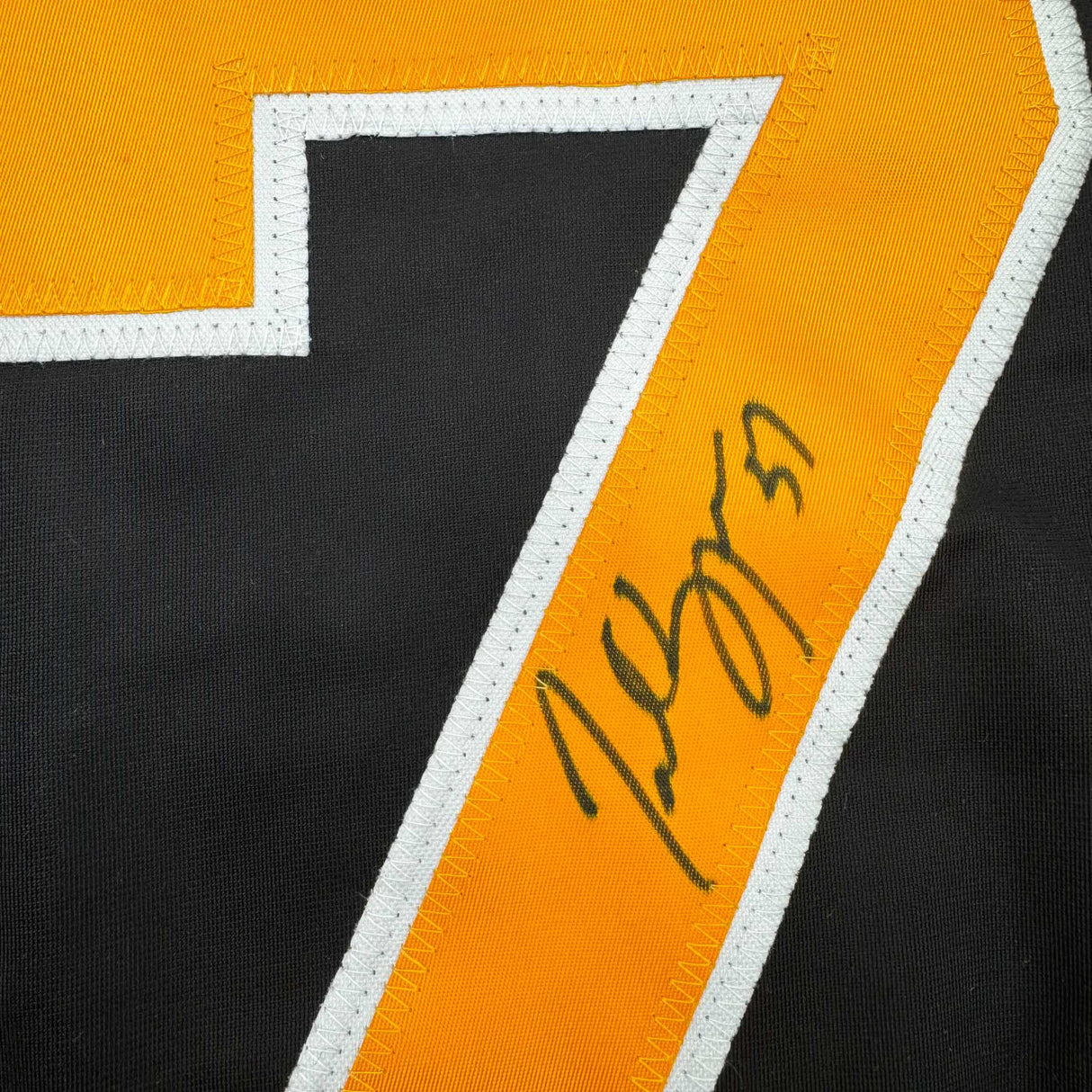 Camiseta de hockey negra de Boston autografiada/firmada por Patrice Bergeron (JSA COA)