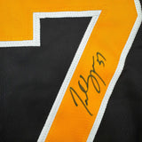 Camiseta de hockey negra de Boston autografiada/firmada por Patrice Bergeron (JSA COA)