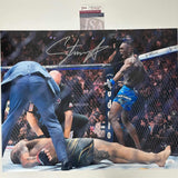 Foto autografiada/firmada por Israel Izzy Adesanya UFC MMA Ultimate Fighting 16x20 JSA COA