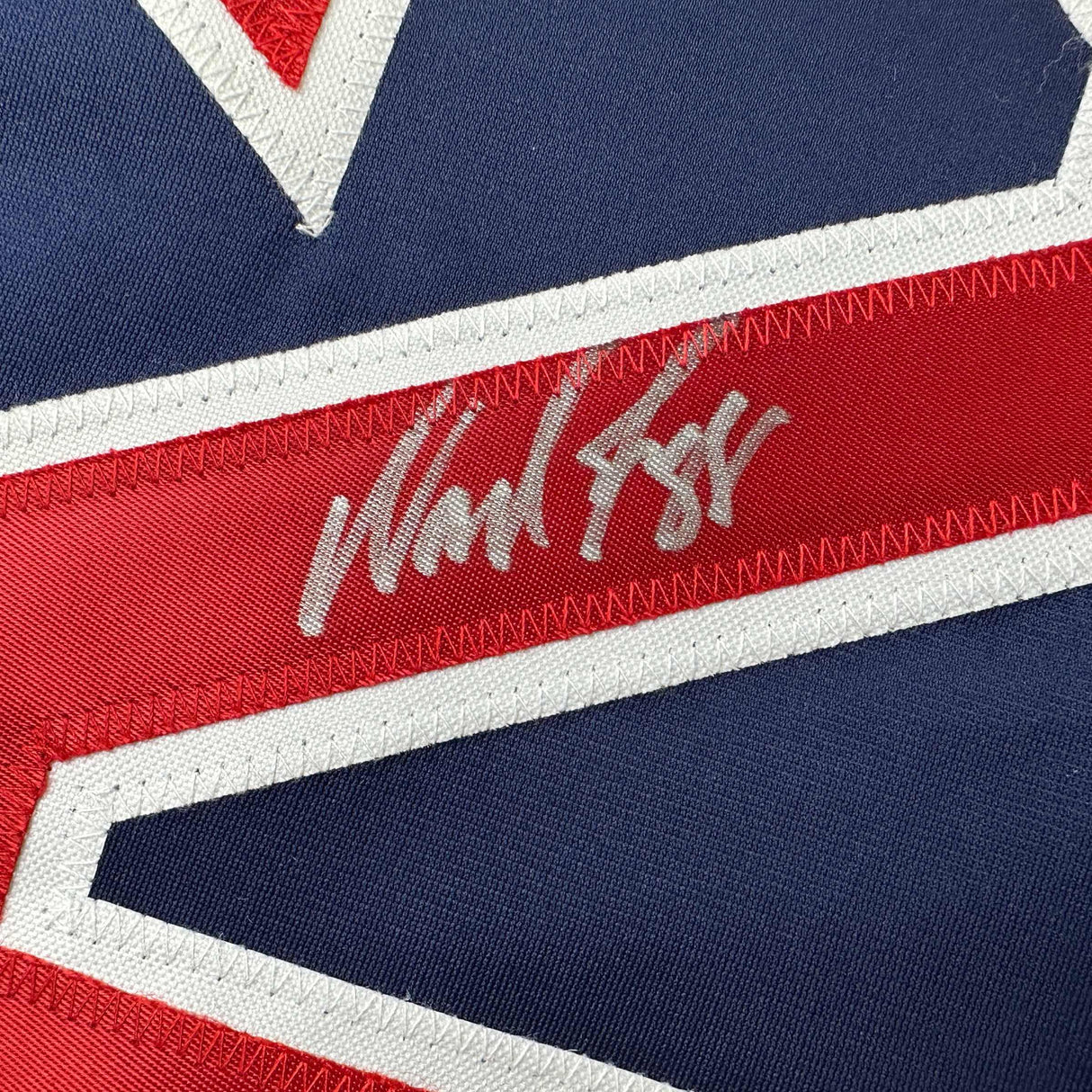 Camiseta de béisbol azul Boston de Wade Boggs autografiada y firmada por Beckett BAS COA