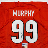 Camiseta de fútbol naranja de Cincinnati autografiada/firmada por Myles Murphy (JSA COA)