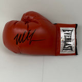Guante de boxeo Everlast rojo autografiado/firmado de Mike Tyson, holograma del atleta, COA