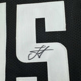 Framed Autographed/Signed Nikola Jokic 35x39 Denver Black 5280 City Edition Basketball Jersey JSA COA